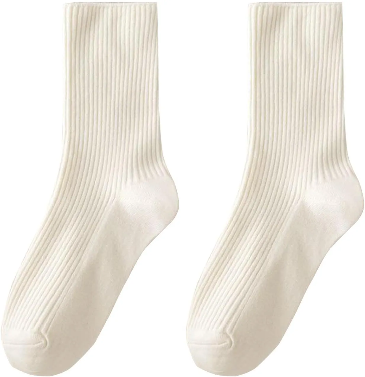 1-6 Pairs Crew Socks for Women Men Casual no Show Running Hiking Socks Soft Breathable Half Calf Slouchy Socks