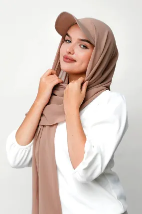 Dark Beige Hijab Cap