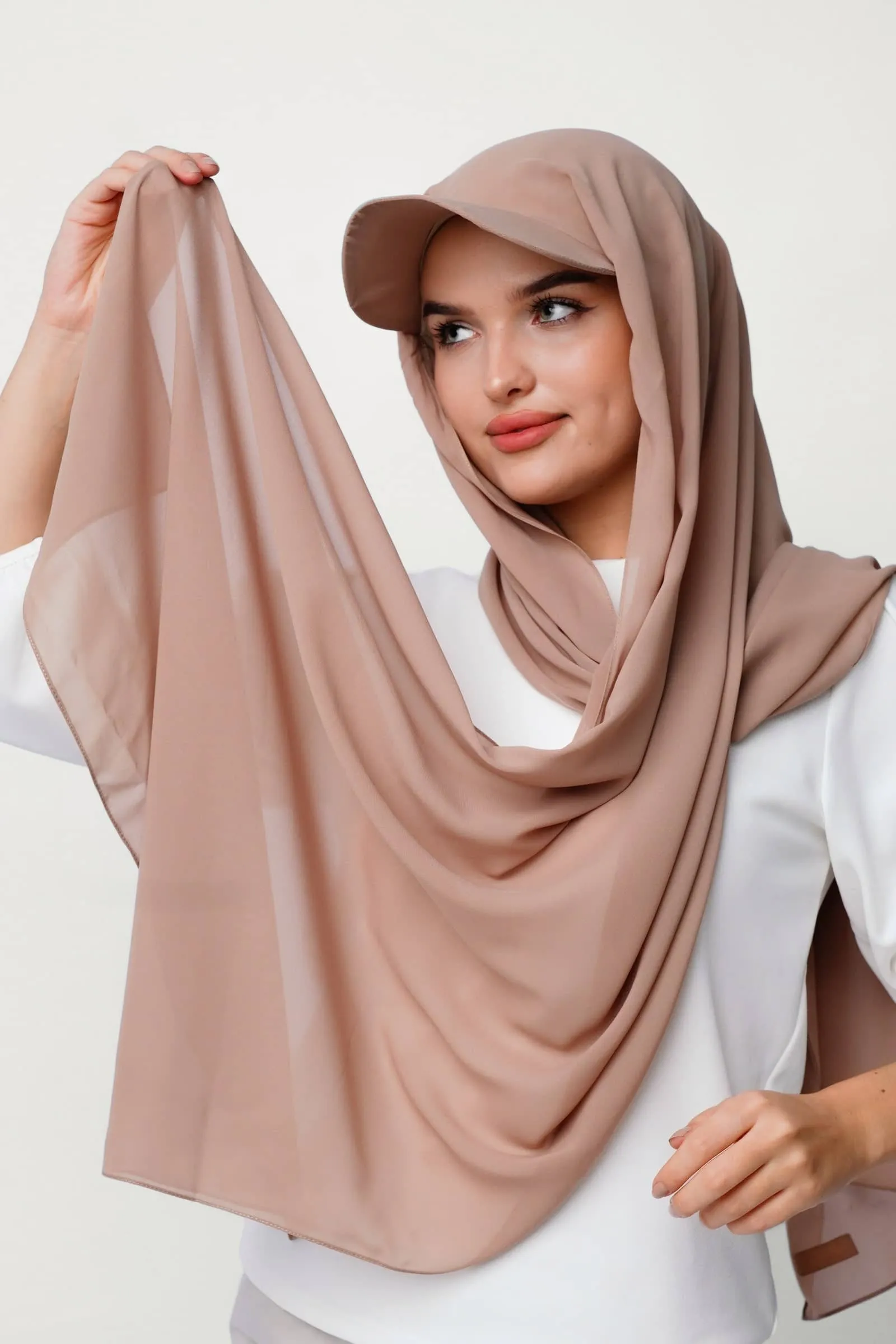 Dark Beige Hijab Cap
