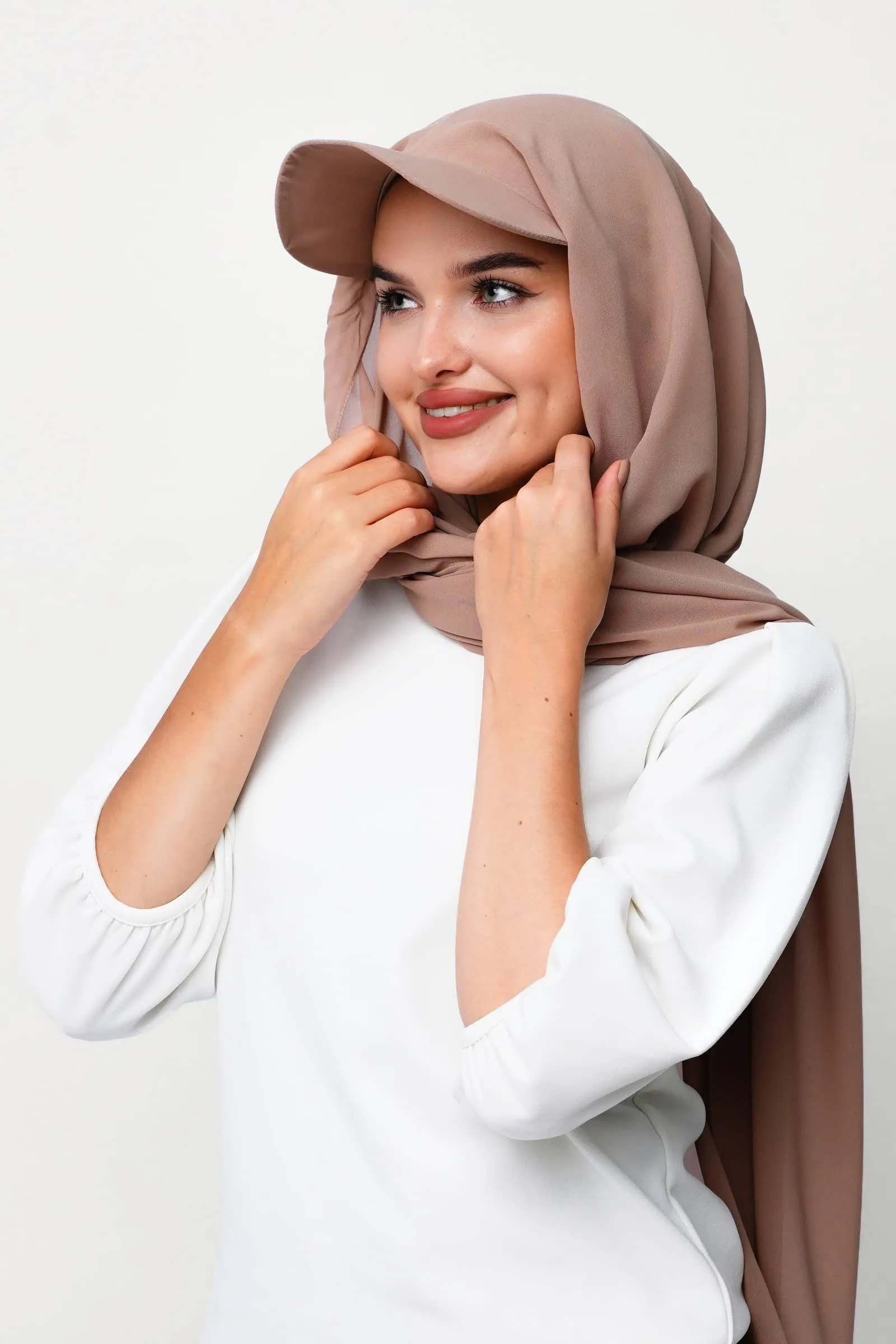Dark Beige Hijab Cap