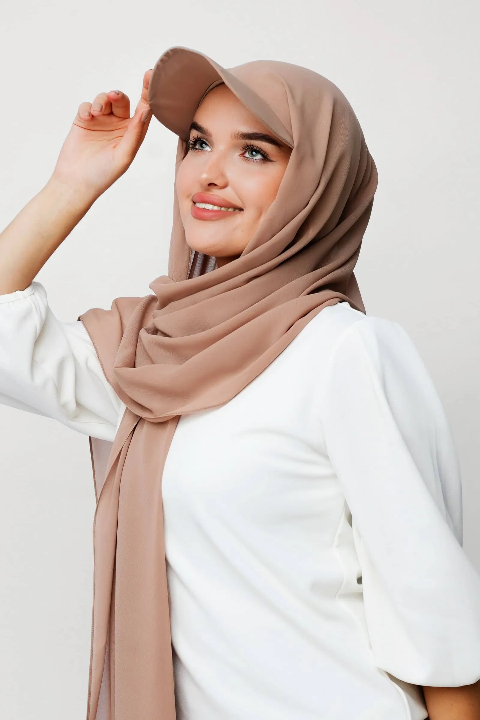 Dark Beige Hijab Cap