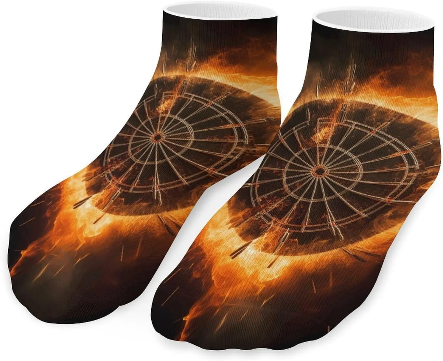 Dart Board Socks Ankle Length Socks Casual Short Socks for Women Men Low Cut Sports Socks Running Socks No Show Socks Ankle Socks Athletic Socks Workout Socks