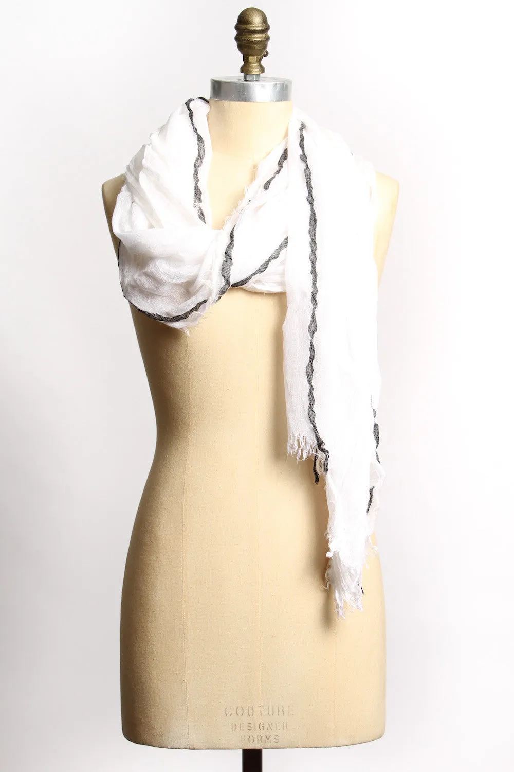 EJ Tammy White Scarf