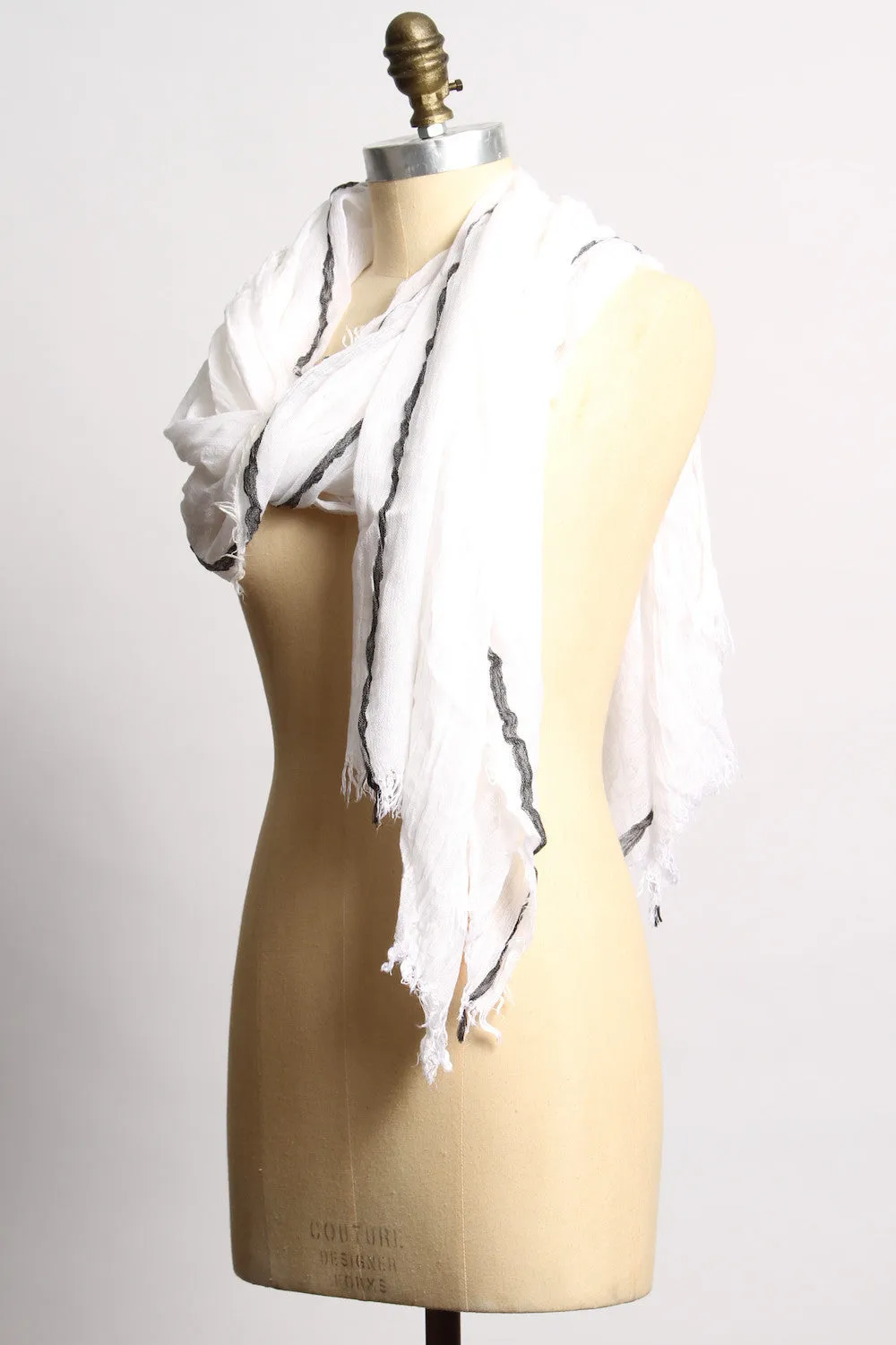 EJ Tammy White Scarf