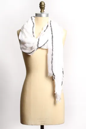 EJ Tammy White Scarf