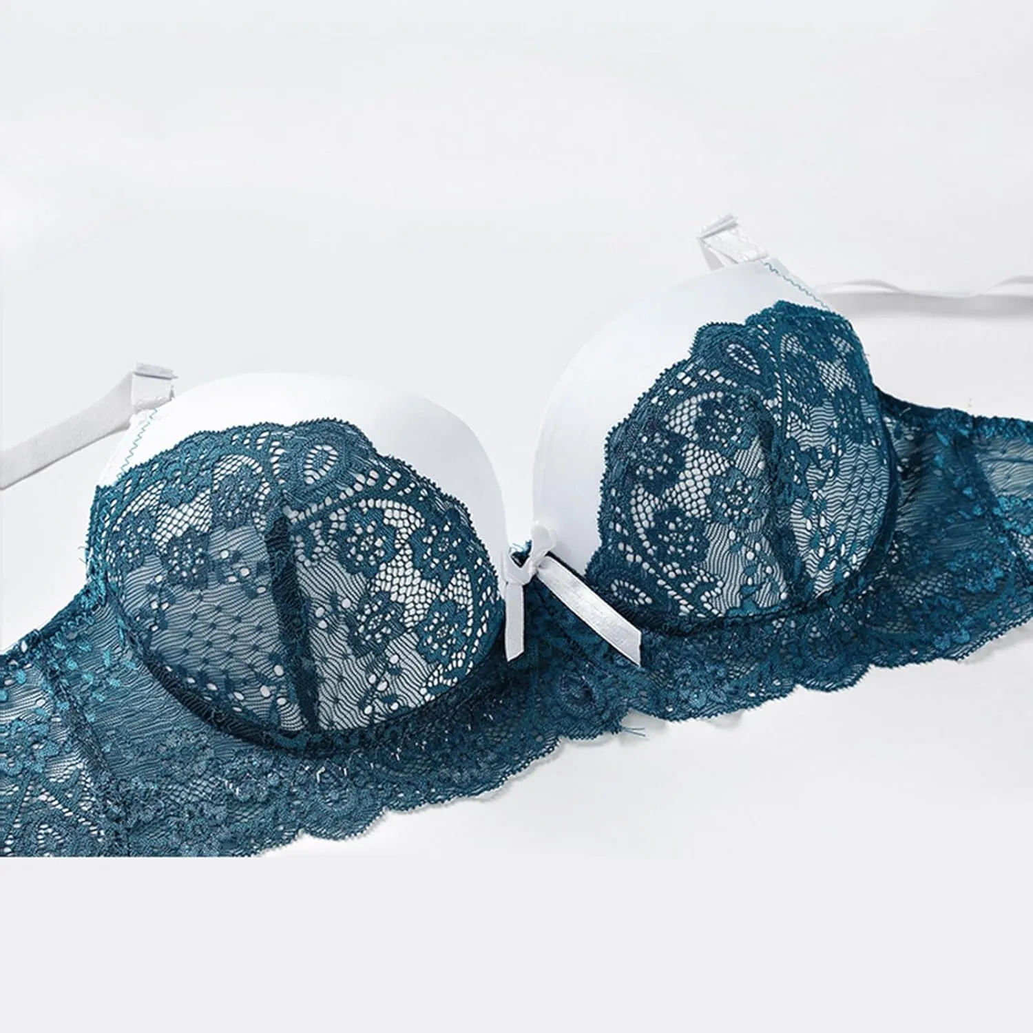 Fashionable Woman's Sexy Lace Bra Brassieres Steel Ring Bra Set Ladies Lace Bra Underwear Set Medium Pack