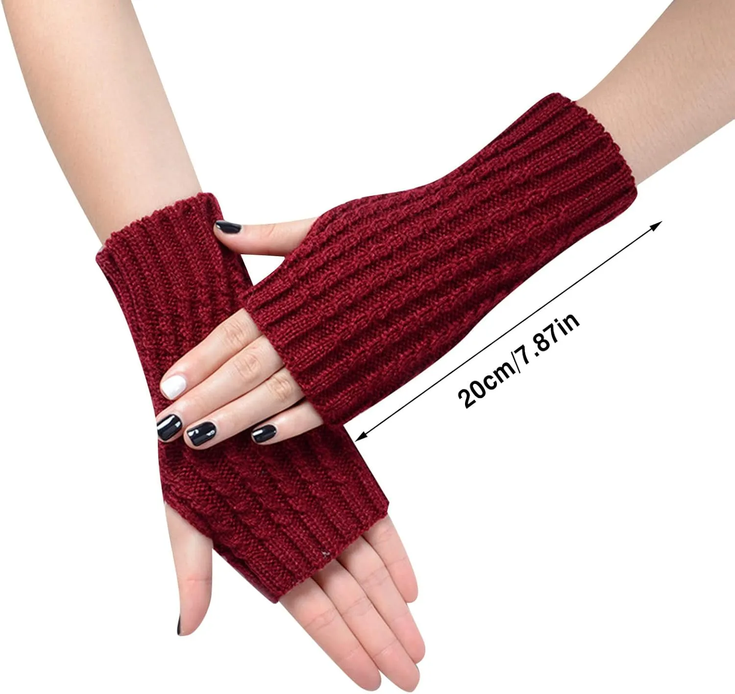Fingerless Driving Gloves PU Faux Leather Outdoor Sport Half Finger Glove for Men Women Teens