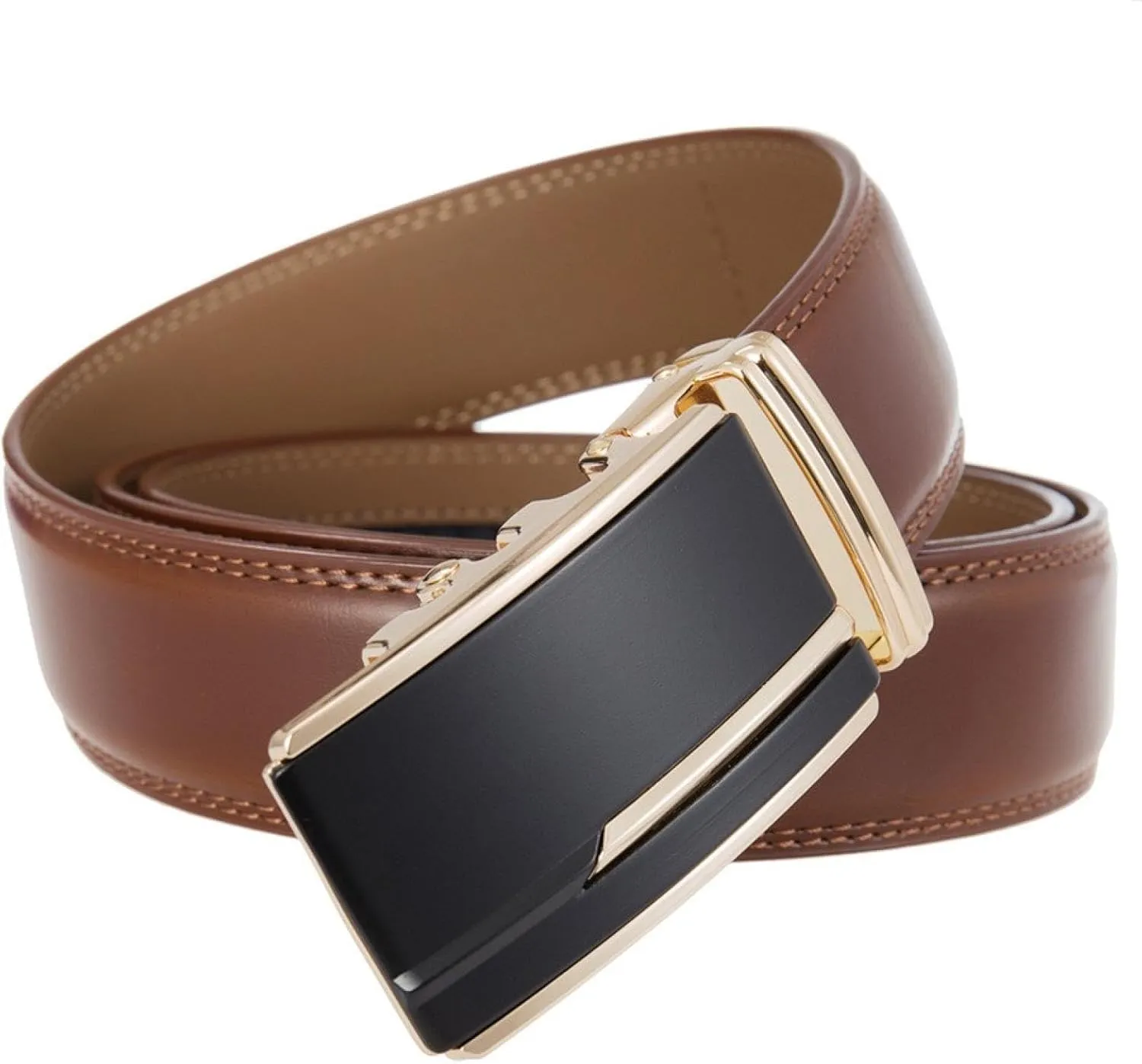Genuine Leather Belts for Men Fashion Casual Automatic Buckle