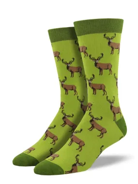 Green Stags Bamboo Socks (Men's)