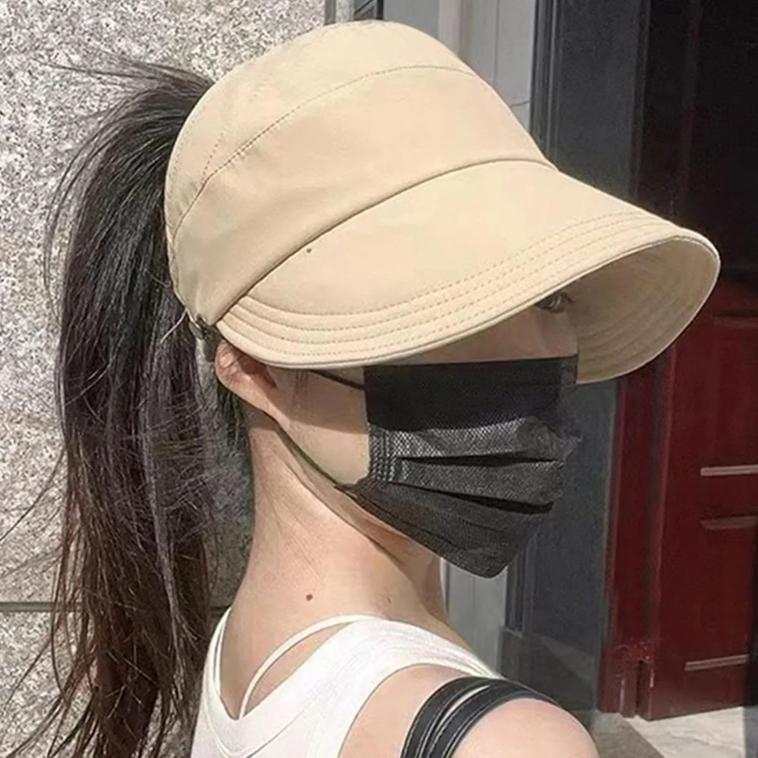 Hollow Top Sun Hat - Breathable Floppy Hats | Floppy Hats | UV Protection UPF 50  Wide Brim Hat | Quick Drying Hats |