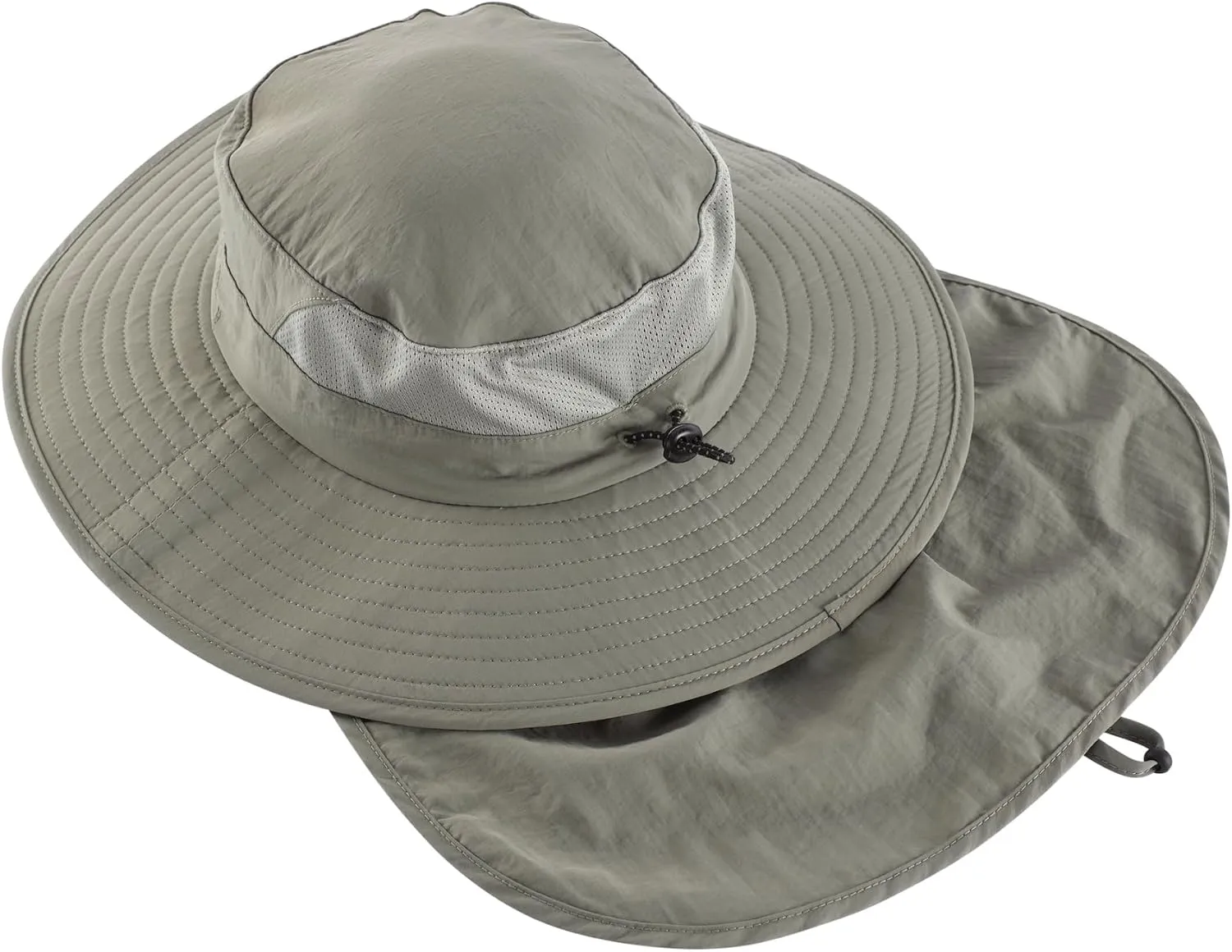 Home Prefer UPF 50  Sun Hats for Men Women Wide Brim Fishing Hat with Neck Flap Summer Safari UV Protection Bucket Hat
