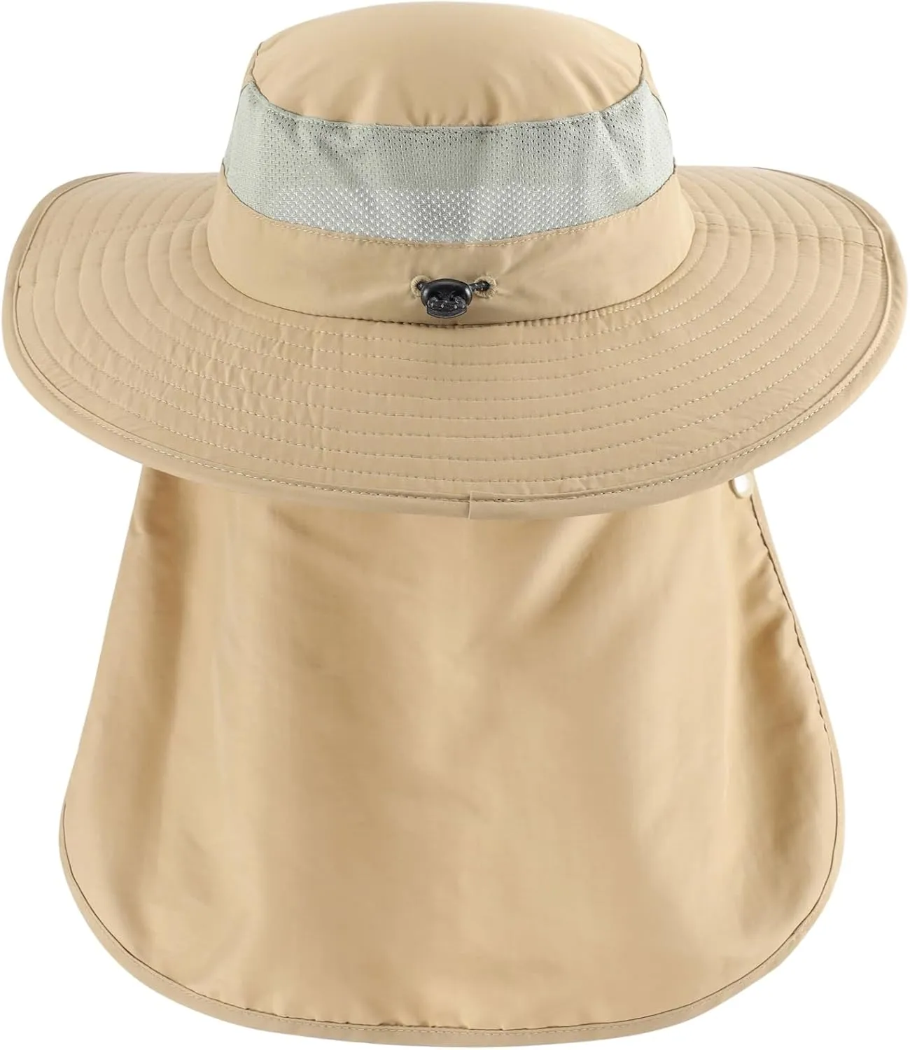 Home Prefer UPF 50  Sun Hats for Men Women Wide Brim Fishing Hat with Neck Flap Summer Safari UV Protection Bucket Hat