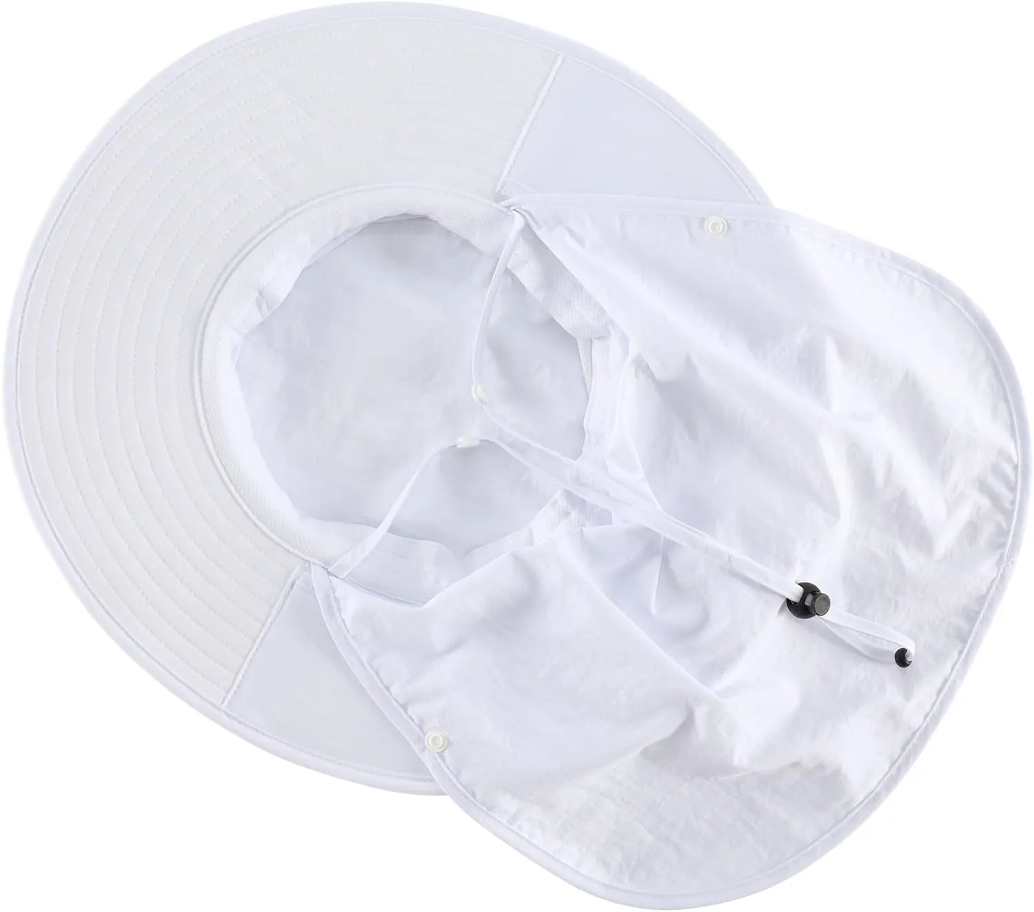 Home Prefer UPF 50  Sun Hats for Men Women Wide Brim Fishing Hat with Neck Flap Summer Safari UV Protection Bucket Hat