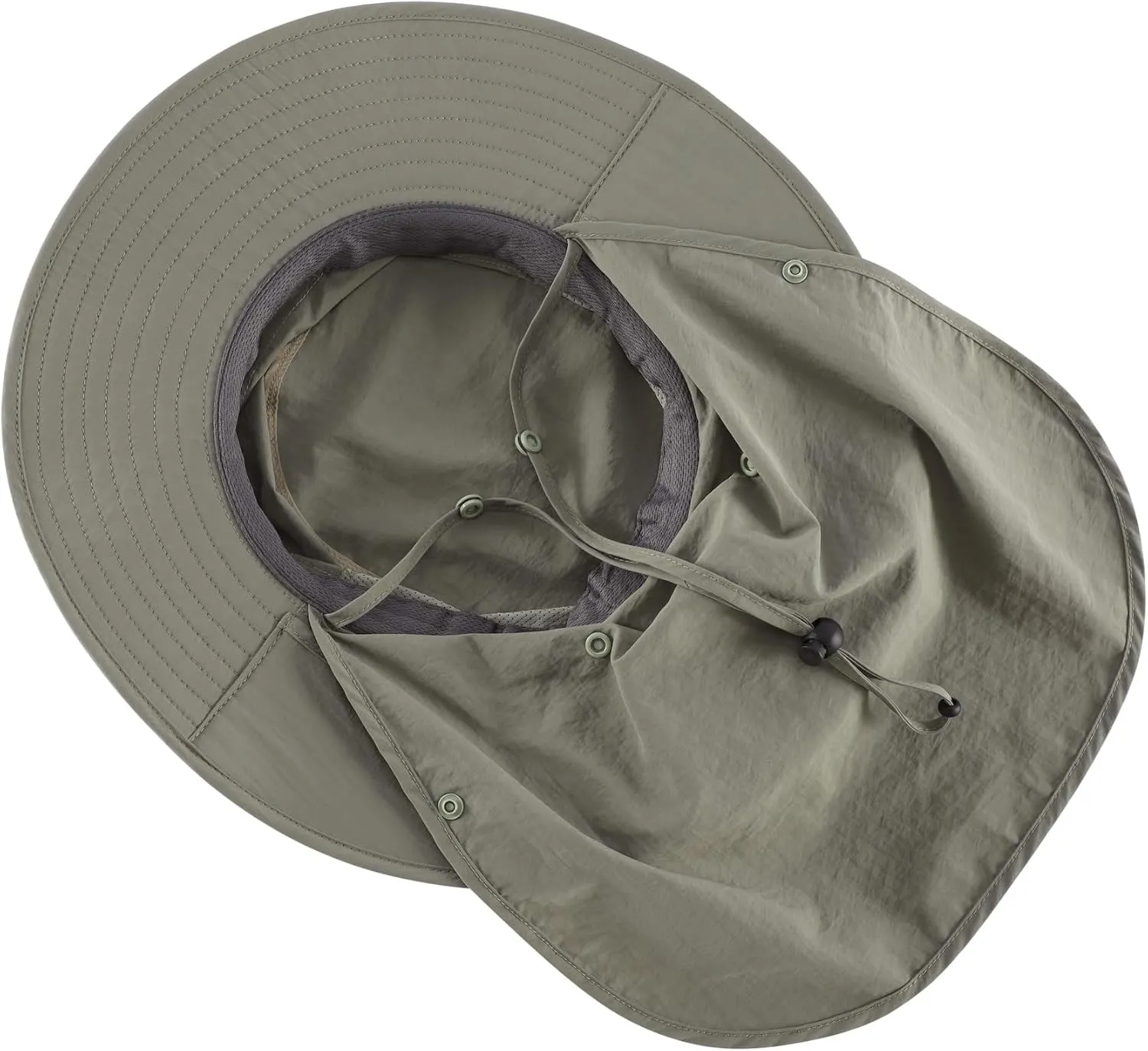 Home Prefer UPF 50  Sun Hats for Men Women Wide Brim Fishing Hat with Neck Flap Summer Safari UV Protection Bucket Hat