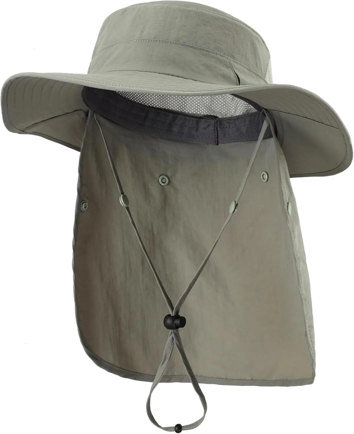 Home Prefer UPF 50  Sun Hats for Men Women Wide Brim Fishing Hat with Neck Flap Summer Safari UV Protection Bucket Hat