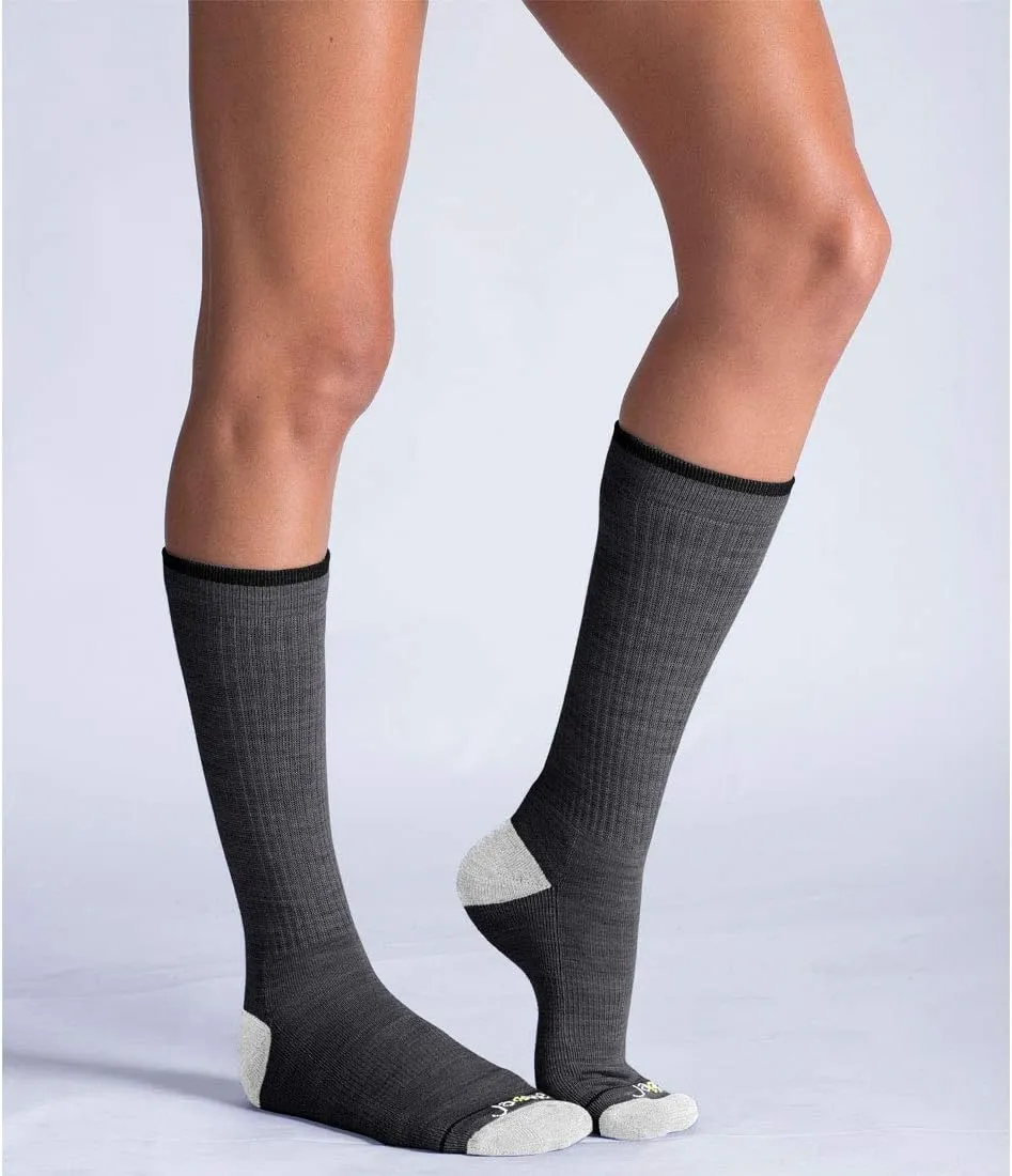JAVIE Merino Wool Crew Socks Men & Women Ultra Soft Cushioned Arch Support Athletic Lightweight for Hiking, Running, Workout