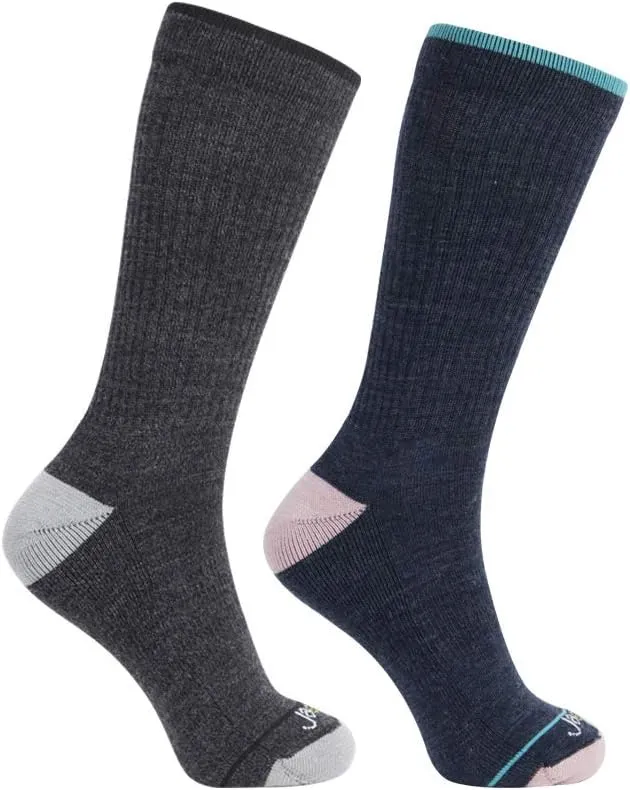 JAVIE Merino Wool Crew Socks Men & Women Ultra Soft Cushioned Arch Support Athletic Lightweight for Hiking, Running, Workout