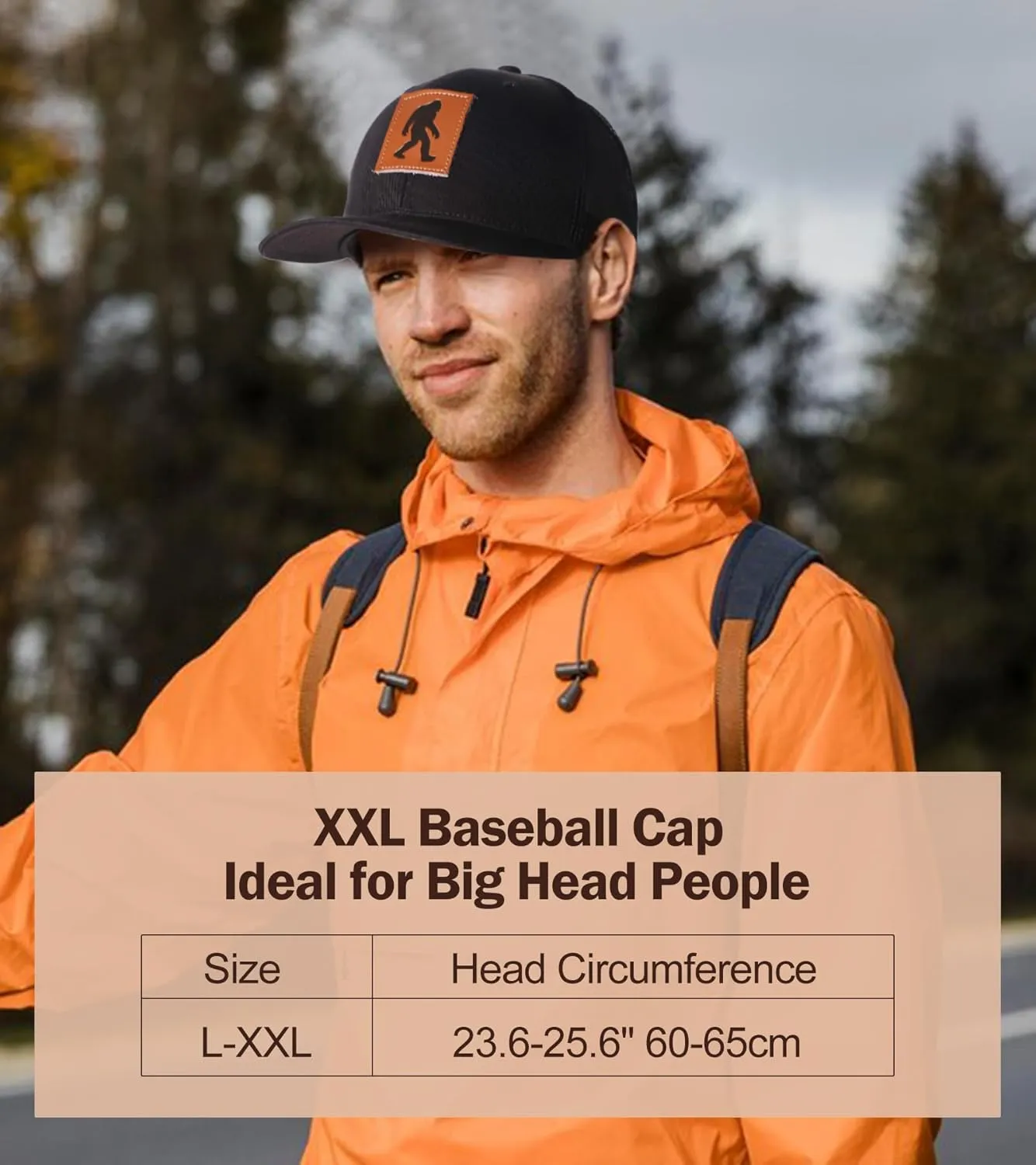 Mens Oversized XXL Baseball Caps Leather Pattern Trucker Hat Outdoor Breathable Mesh Snapback Baseball Hat Gifts for Big Head