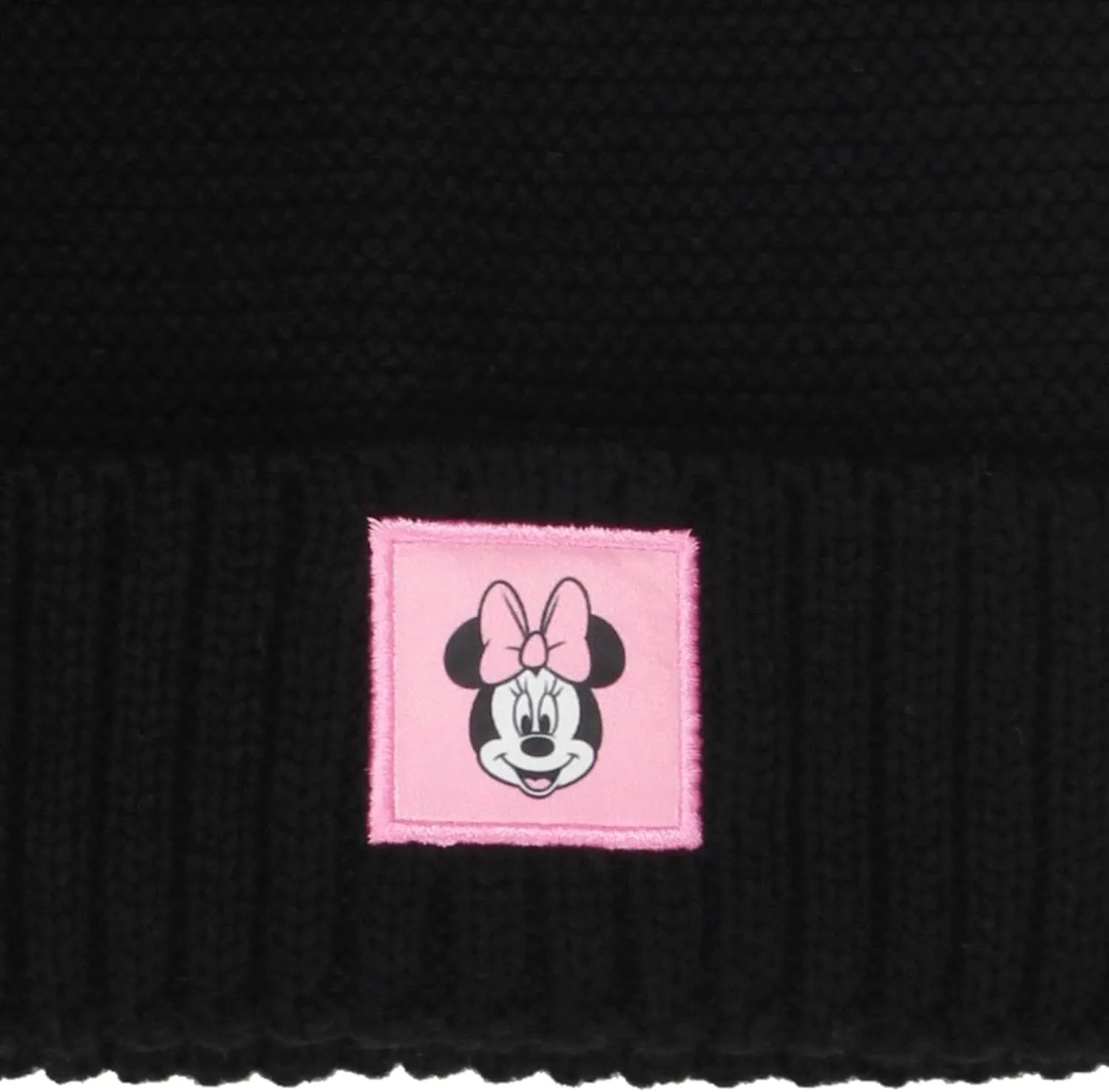 Minnie Mouse Big Kids Girls Knit Hat with Pom Pom Ears and Glove Set