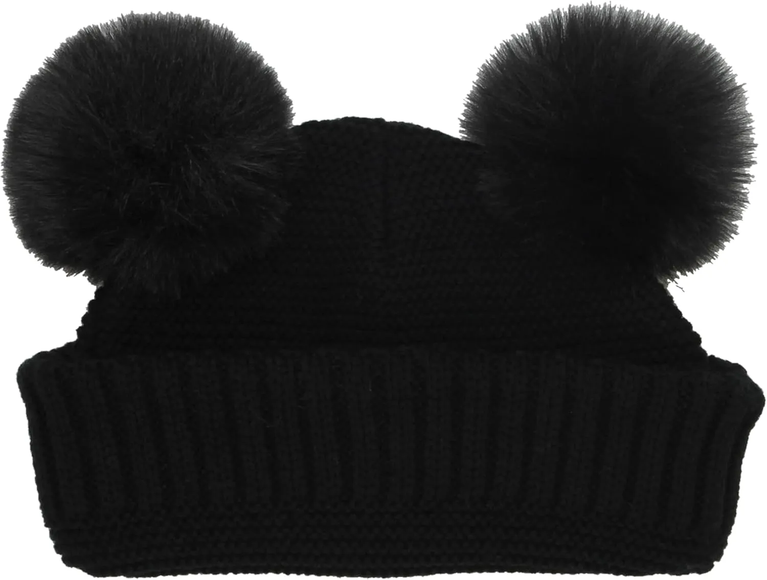 Minnie Mouse Big Kids Girls Knit Hat with Pom Pom Ears and Glove Set