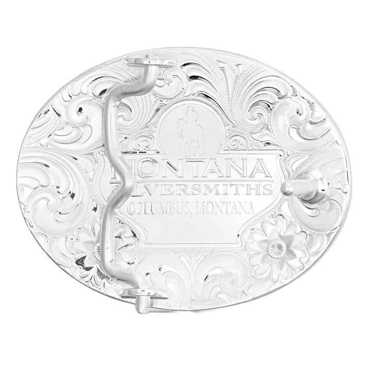 Montana Silversmiths Petite Christian Cowboy Silver & Gold Buckle 5007-731M