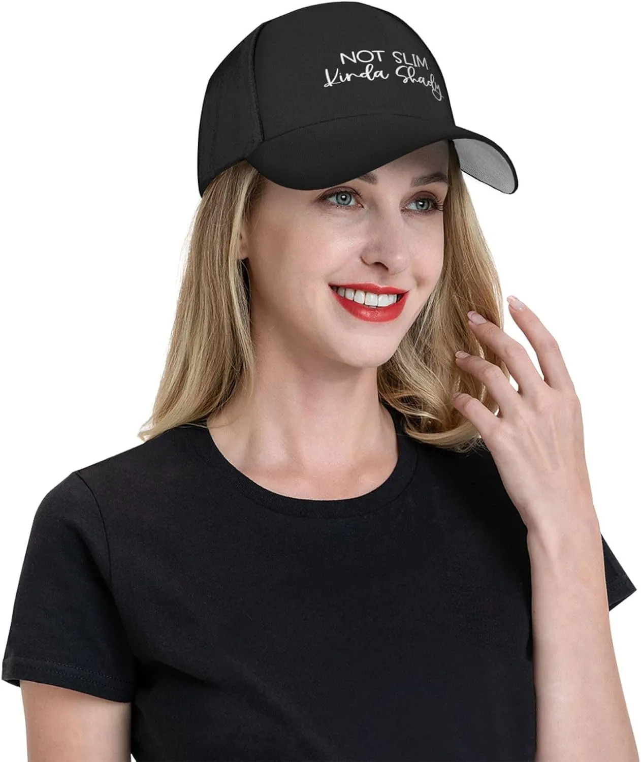 Not Slim Kinda Shady Hat Unisex Sun Hat Relaxed Graphic Trucker Caps
