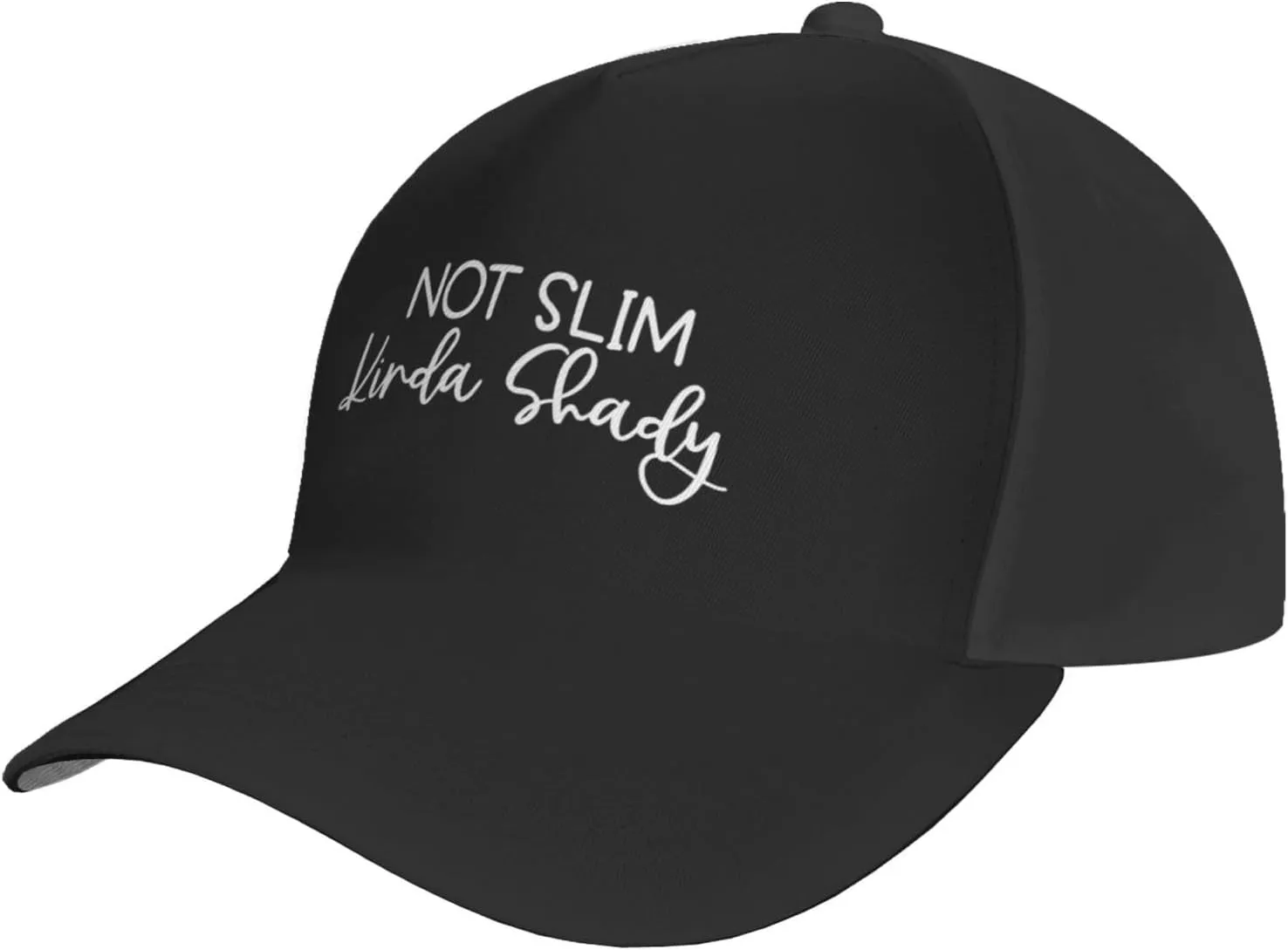 Not Slim Kinda Shady Hat Unisex Sun Hat Relaxed Graphic Trucker Caps
