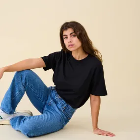 Organic cotton t-shirt in black