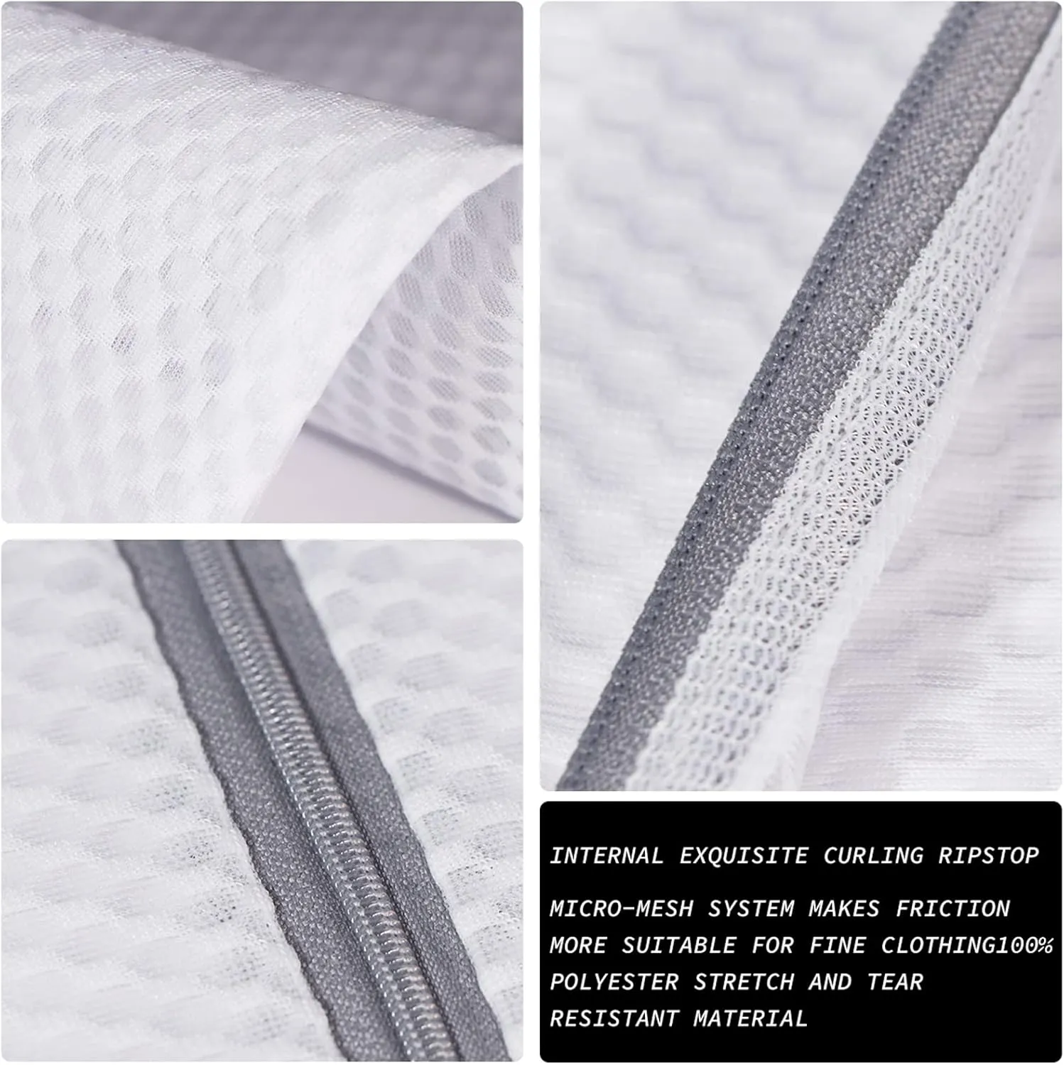 SUERIV Extra Large Honeycomb Mesh Laundry Bag125gsm Net Fabric Durable and Reusable Delicate Wash Bag,Travel Organization Bag for Lingerie,Clothes,Jeans,Bath Towel,Sock (3 Large)