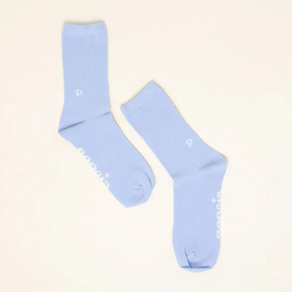 The Casual – Organic cotton socks in light blue