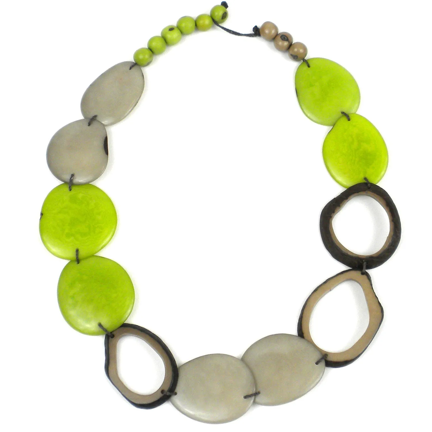 Ventana Tagua Necklace in Cherry Limeade Faire Collection