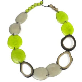 Ventana Tagua Necklace in Cherry Limeade Faire Collection
