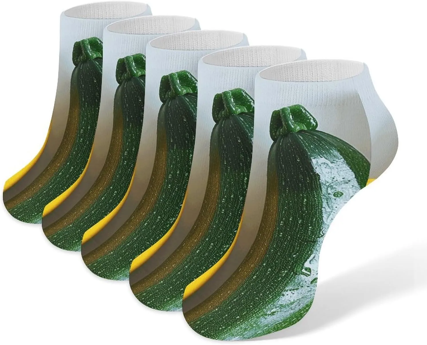 Women Socks Zucchini And Banana Printed Christmas Socks Ankle Socks Athletic Socks Slipper Socks No Show Socks