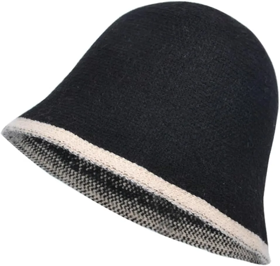 Womens Knitted Bucket Hats Wide Brim Summer Beach Sun Caps for Outdoor UV Protection Crochet Foldable Fishing Hat