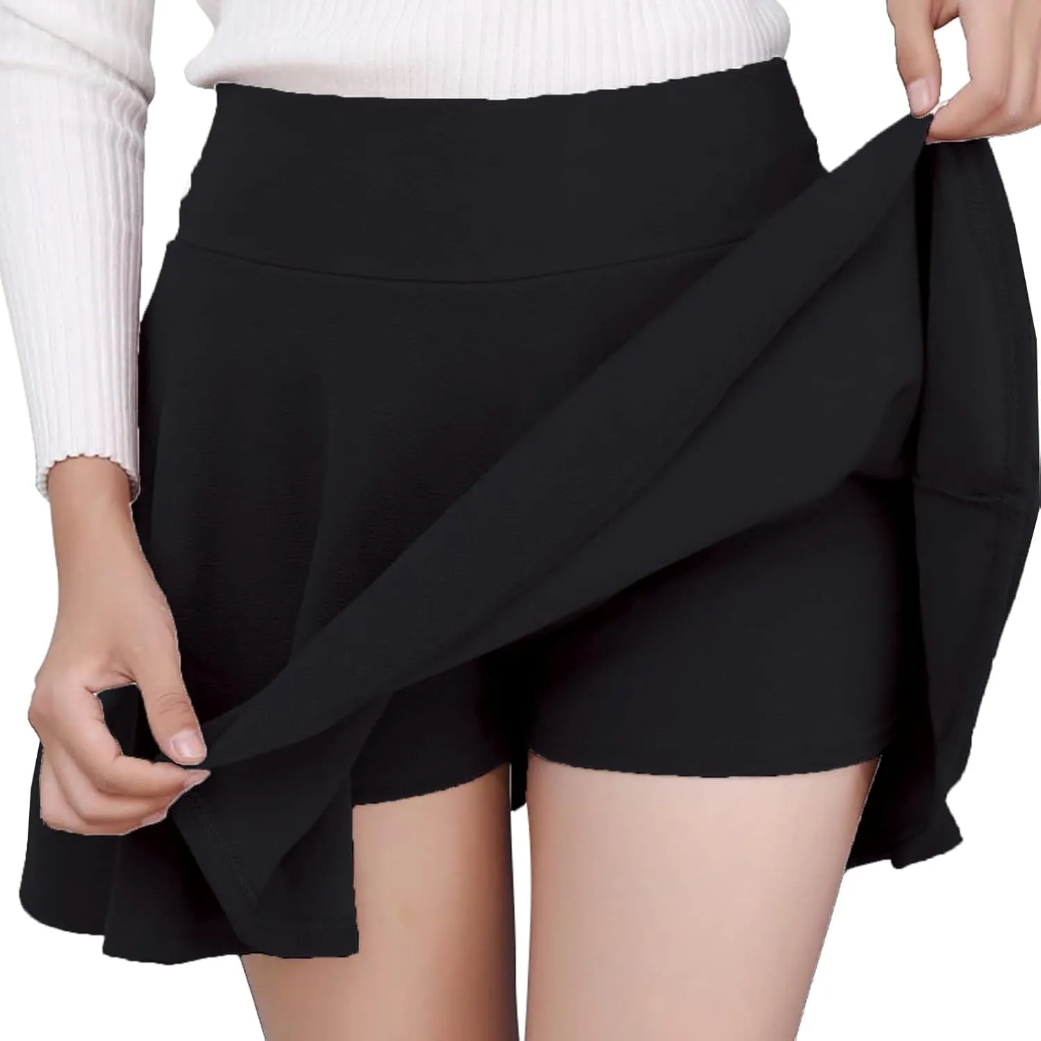 Women's Tennis Skirt with Shorts Underneath High Waist A-Line Mini Skirts Golf Active Sports Skorts